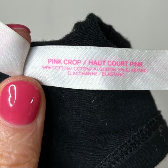 Victoria's Secret Pink Crop Top Racerback Sports Bra Size M - Picture 4 of 5